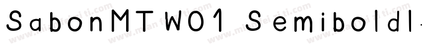SabonMTW01 SemiboldI字体转换